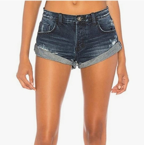 Nwt One Teaspoon Lone Star Bandit Jean Shorts - Picture 2 of 4
